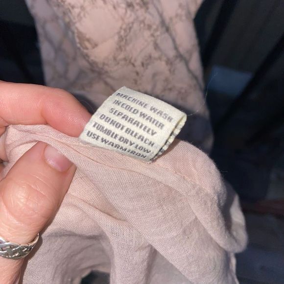 Sim & Sam 🐾 Pale Pink Eyelet Short-Sleeve Dress Size Small - Picture 8 of 9